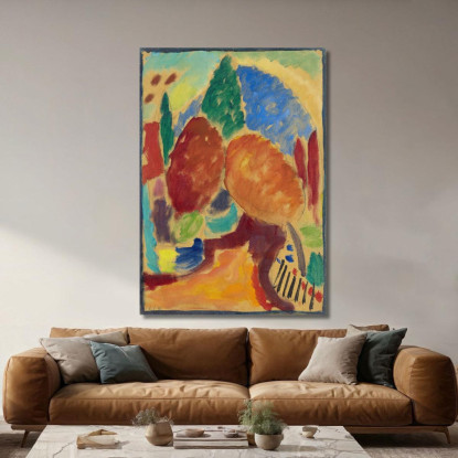 Il Sentiero Arancione Alexej von Jawlensky avj116 quadro stampato su tela