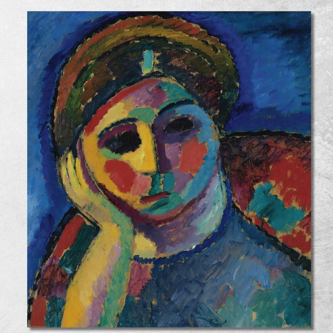 La Donna Pensante Alexej von Jawlensky avj117 quadro stampato su tela