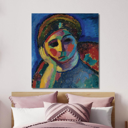 La Donna Pensante Alexej von Jawlensky avj117 quadro stampato su tela