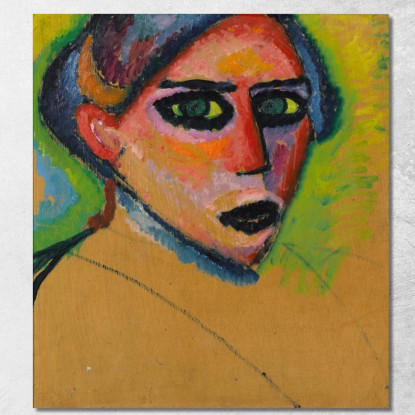 Volto Di Donna Alexej von Jawlensky avj132 quadro stampato su tela