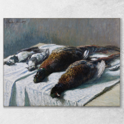 Natura Morta Con Fagiani E Pivieri Claude Monet mnt141 quadro stampato su tela