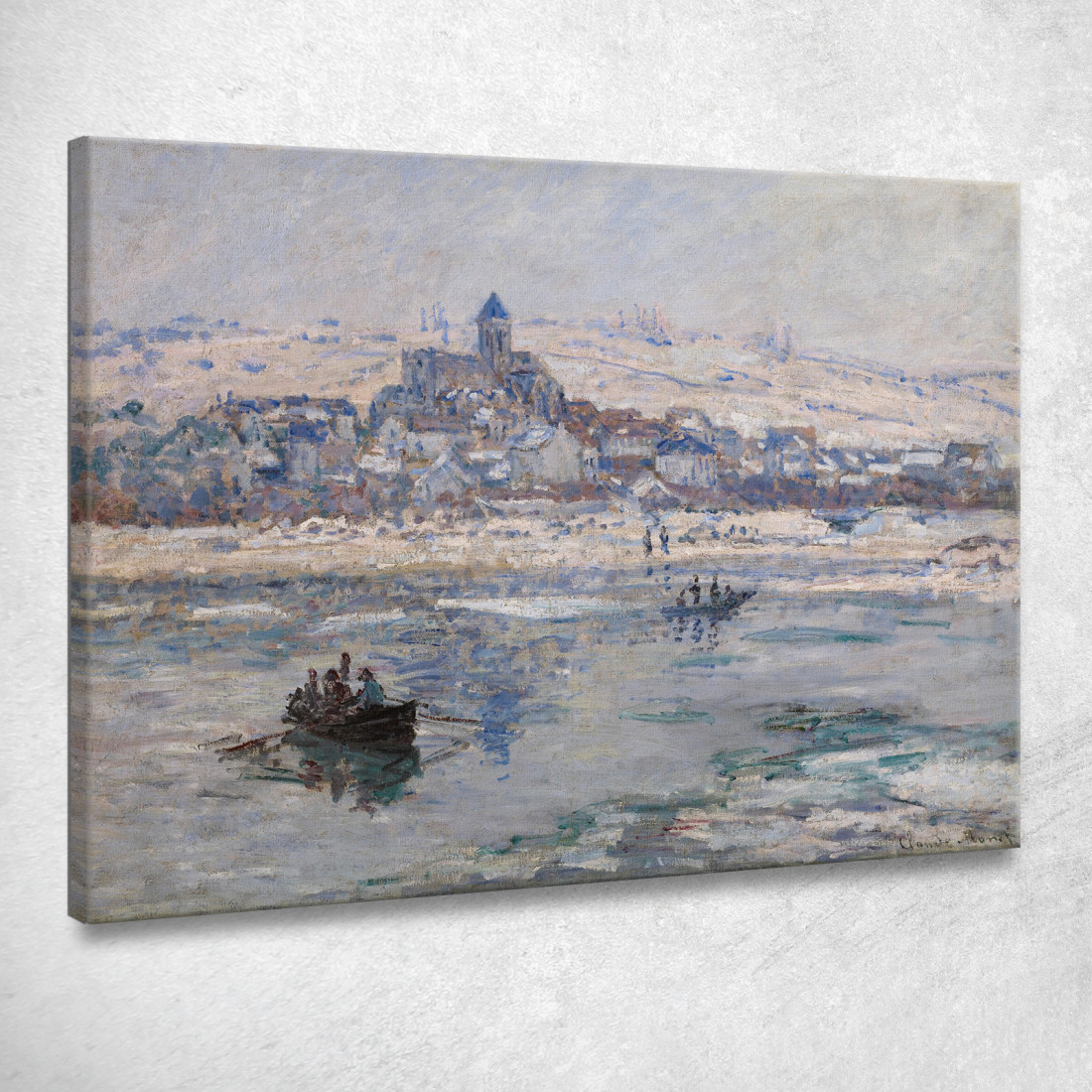 Vétheuil In Inverno Claude Monet mnt148 quadro stampato su tela Vétheuil In Inverno Claude Monet mnt148 quadro stampato su tela