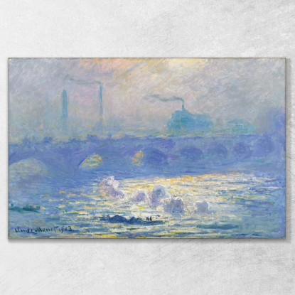 Ponte Waterloo 2 Claude Monet mnt149 quadro stampato su tela