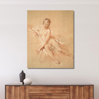 Un Nudo Femminile Seduto François Boucher fbc3 quadro stampato su tela