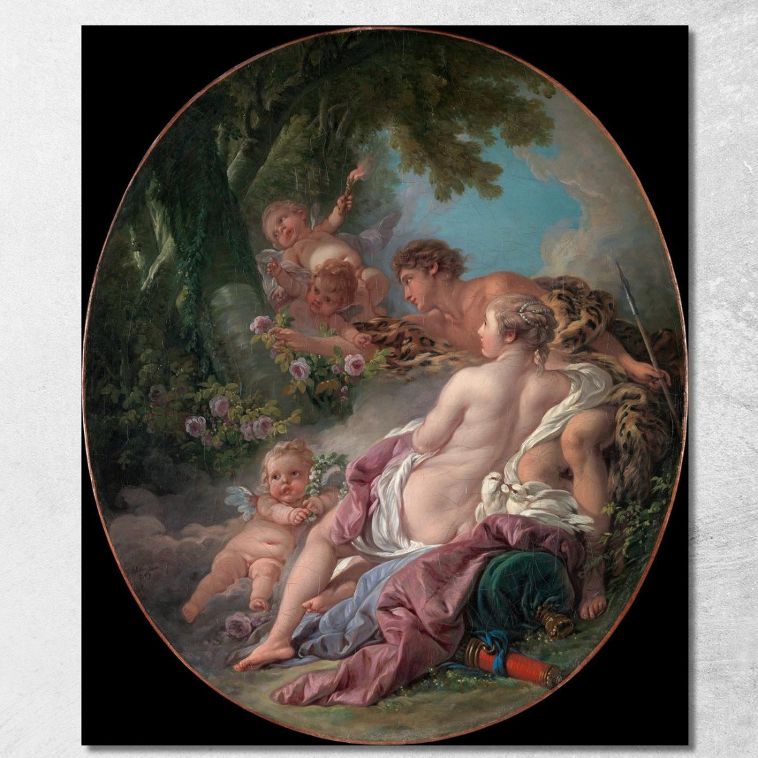 Angelica E Medoro François Boucher fbc10 quadro stampato su tela