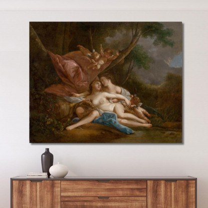Artemide E Callisto François Boucher fbc15 quadro stampato su tela