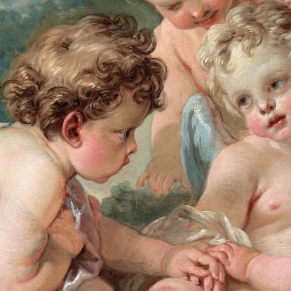Cupidi In Cospirazione François Boucher fbc23 quadro stampato su tela
