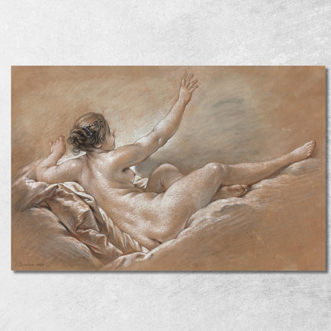Danae Riceve La Pioggia Dorata François Boucher fbc24 quadro stampato su tela Danae Riceve La Pioggia Dorata François Boucher fbc24 quadro stampato su tela