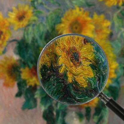 Mazzo Di Girasoli Claude Monet mnt153 quadro stampato su tela