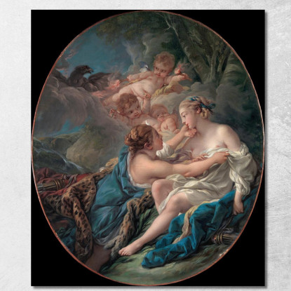 Giove Nelle Vesti Di Diana E Callisto François Boucher fbc39 quadro stampato su tela