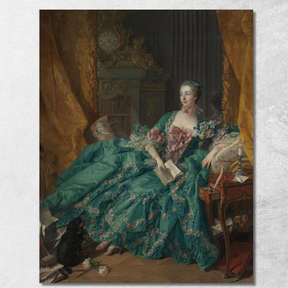 Madame De Pompadour2 François Boucher fbc53 quadro stampato su tela