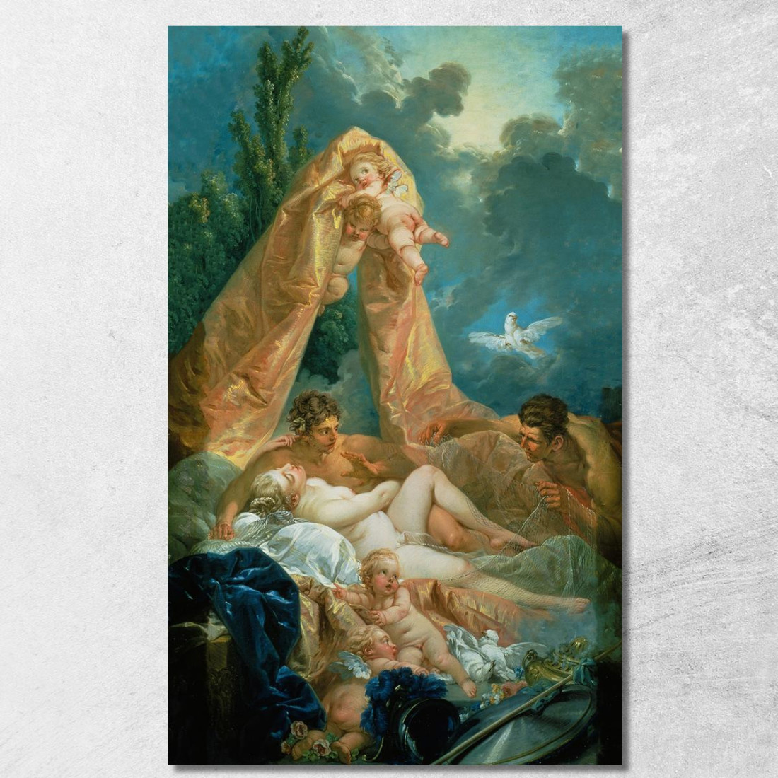 Marte E Venere Sorpresi Da Vulcano François Boucher fbc55 quadro stampato su tela Marte E Venere Sorpresi Da Vulcano François Boucher fbc55 quadro stampato su tela