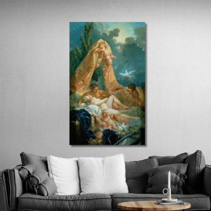 Marte E Venere Sorpresi Da Vulcano François Boucher fbc55 quadro stampato su tela