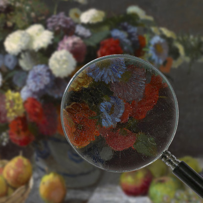 Natura Morta Con Fiori E Frutta 1870 Claude Monet mnt156 quadro stampato su tela