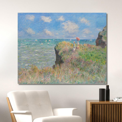 Passeggiata Sulla Scogliera A Pourville Claude Monet mnt157 quadro stampato su tela