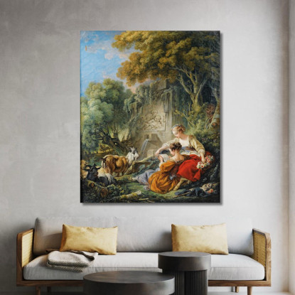 Leggere La Lettera François Boucher fbc72 quadro stampato su tela