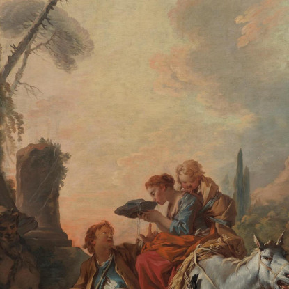 Riposati Al Pozzo François Boucher fbc73 quadro stampato su tela
