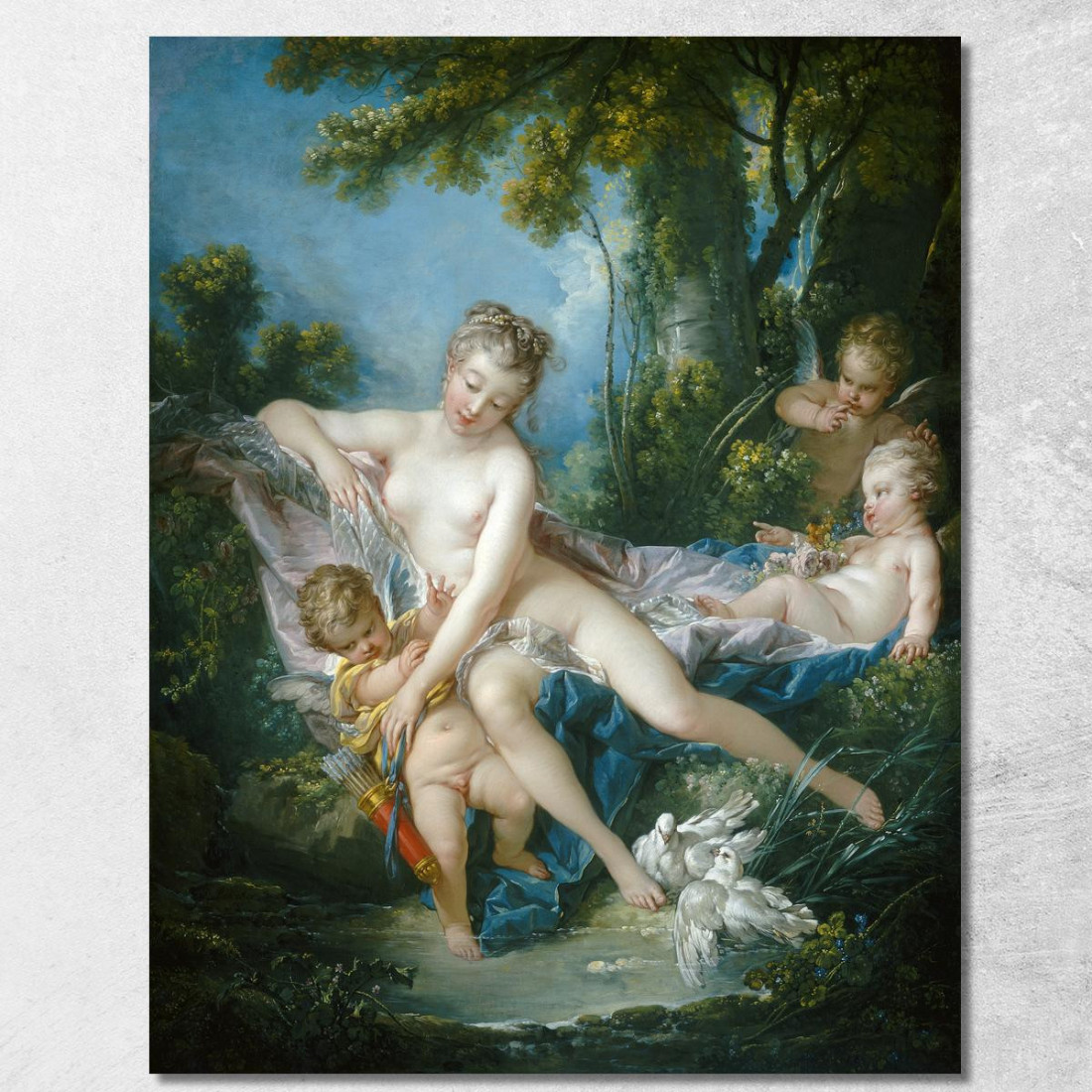 Il Bagno Di Venere François Boucher fbc84 quadro stampato su tela Il Bagno Di Venere François Boucher fbc84 quadro stampato su tela
