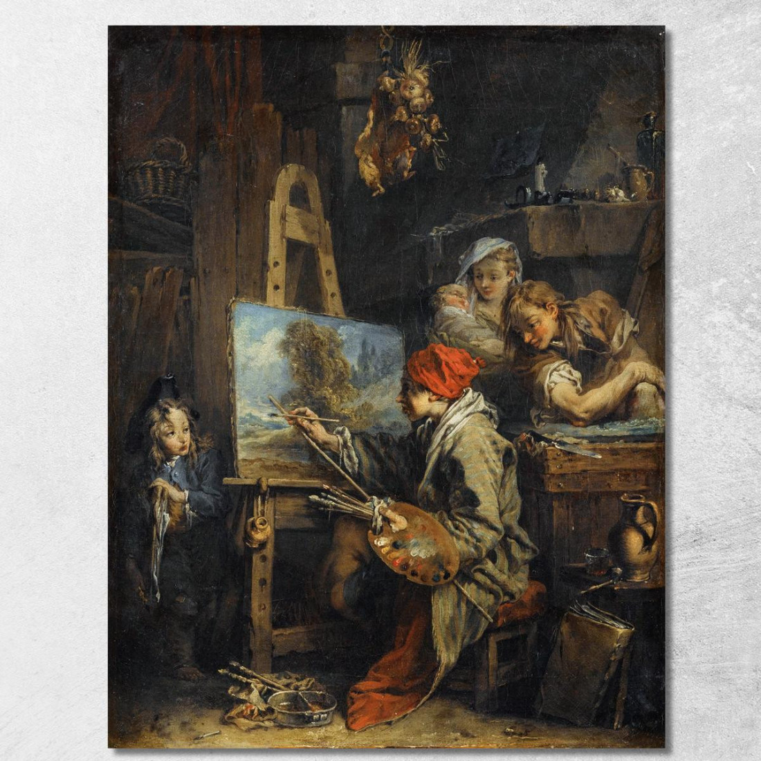 Il Pittore Paesaggista François Boucher fbc94 quadro stampato su tela