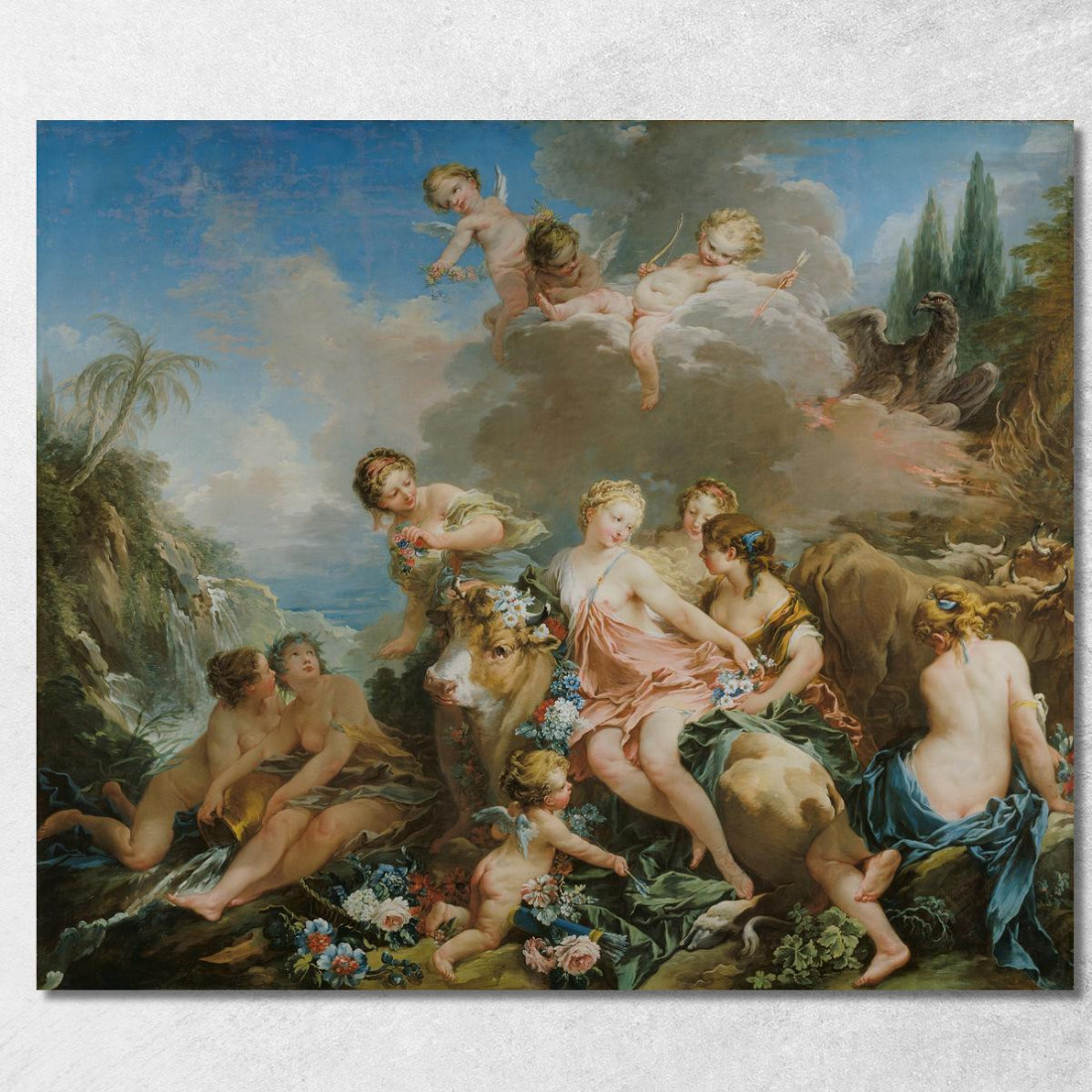 Il Ratto D'Europa François Boucher fbc97 quadro stampato su tela Il Ratto D'Europa François Boucher fbc97 quadro stampato su tela