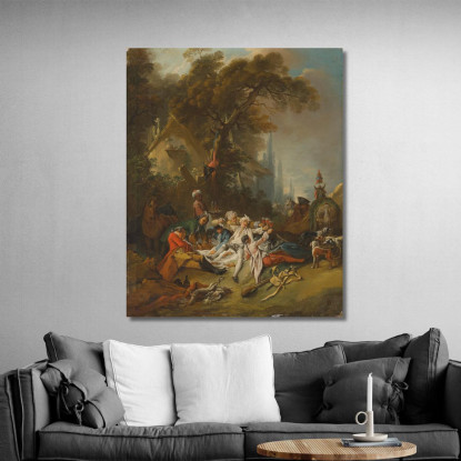 Il Resto Della Caccia François Boucher fbc98 quadro stampato su tela