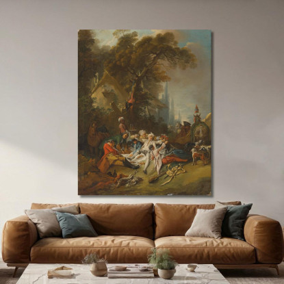 Il Resto Della Caccia François Boucher fbc98 quadro stampato su tela
