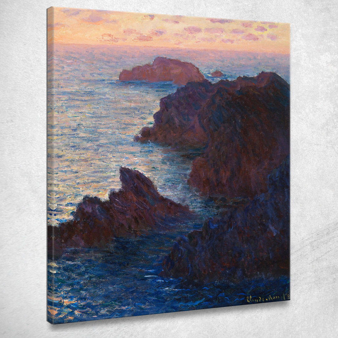 Rocce A Belle-Île Port-Domois Claude Monet mnt164 quadro stampato su tela Rocce A Belle-Île Port-Domois Claude Monet mnt164 quadro stampato su tela