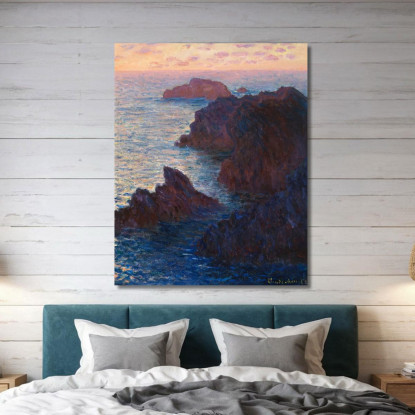 Rocce A Belle-Île Port-Domois Claude Monet mnt164 quadro stampato su tela