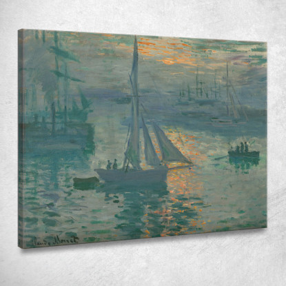 Alba Marina Claude Monet mnt170 quadro stampato su tela