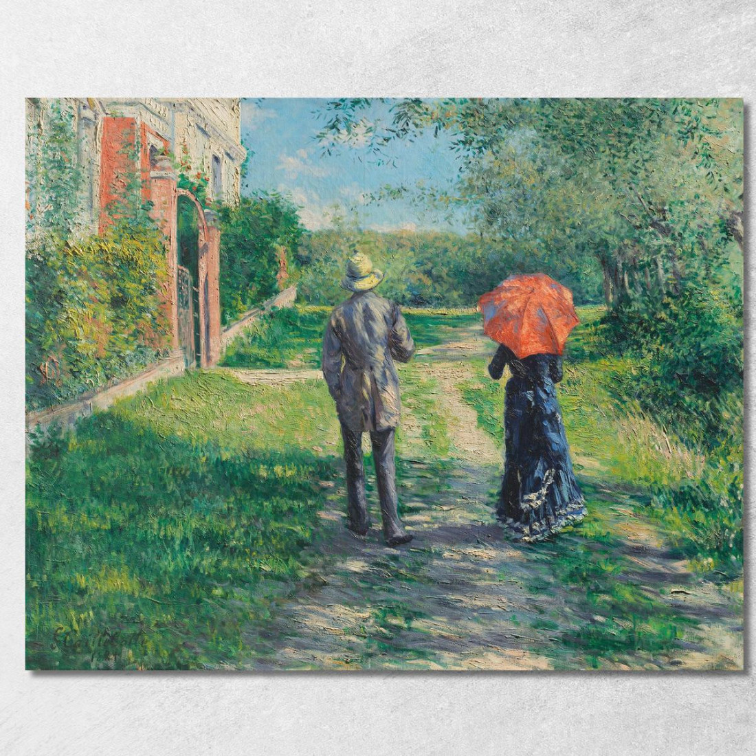 Percorso In Alto Gustave Caillebotte gcl3 quadro stampato su tela