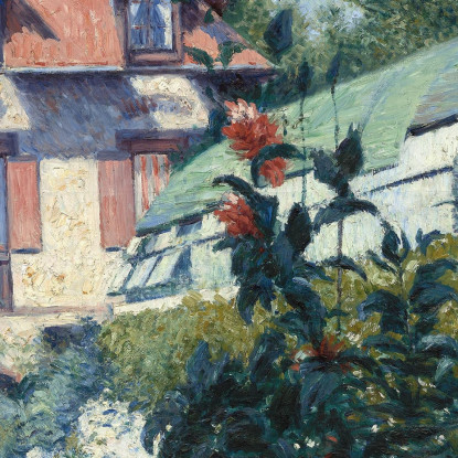 Giardino Delle Dalie Al Petit Gennevilliers Gustave Caillebotte gcl5 quadro stampato su tela