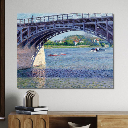 Il Ponte D'Argenteuil E La Senna Gustave Caillebotte gcl13 quadro stampato su tela