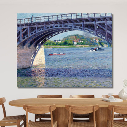 Il Ponte D'Argenteuil E La Senna Gustave Caillebotte gcl13 quadro stampato su tela