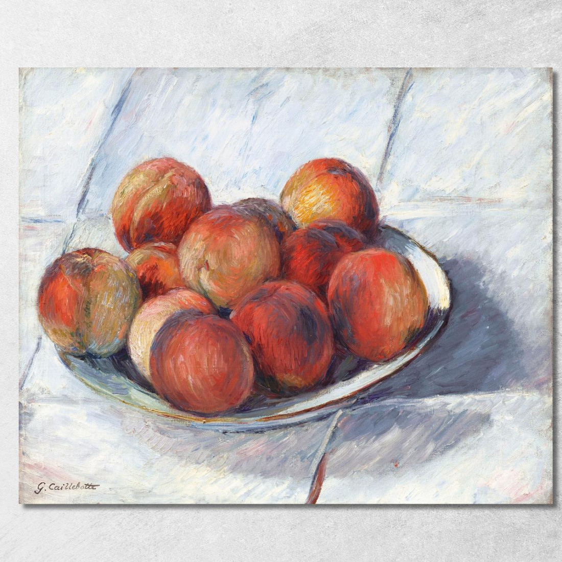 Il Piatto Delle Pesche Gustave Caillebotte gcl16 quadro stampato su tela Il Piatto Delle Pesche Gustave Caillebotte gcl16 quadro stampato su tela