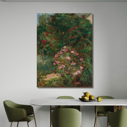 Giardino Aiuola Di Petit Gennevilliers Gustave Caillebotte gcl19 quadro stampato su tela