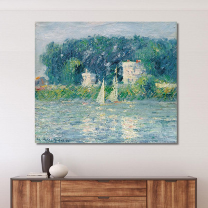 Barche A Vela Sull'Oise Gustave Caillebotte gcl35 quadro stampato su tela