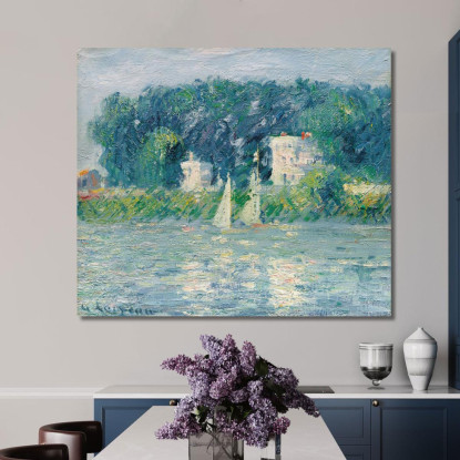 Barche A Vela Sull'Oise Gustave Caillebotte gcl35 quadro stampato su tela