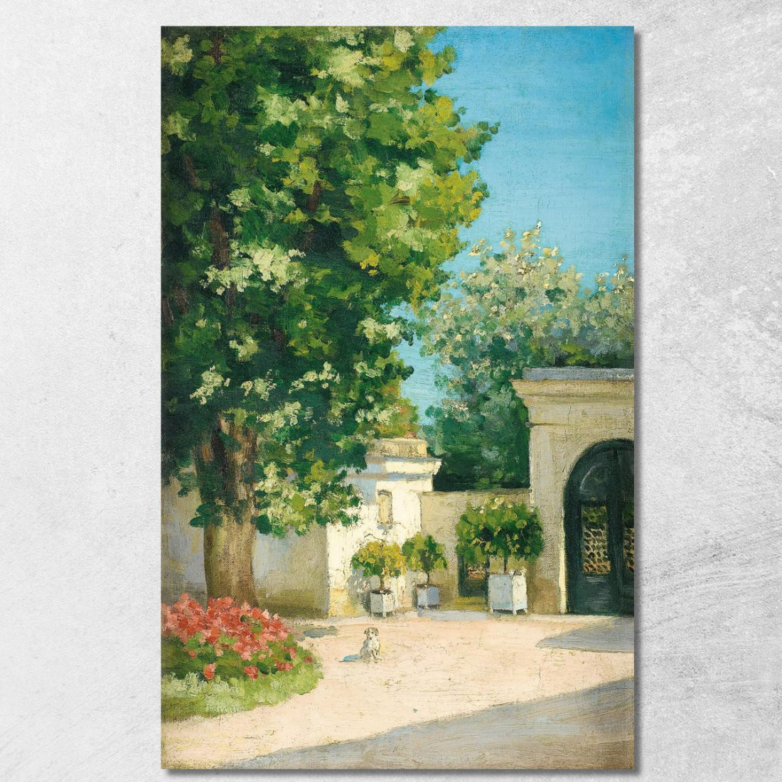 Yerres. Da L'Exèdre Il Portico Della Casa Familiare Gustave Caillebotte gcl37 quadro stampato su tela Yerres. Da L'Exèdre Il Portico Della Casa Familiare Gustave Caillebotte gcl37 quadro stampato su tela