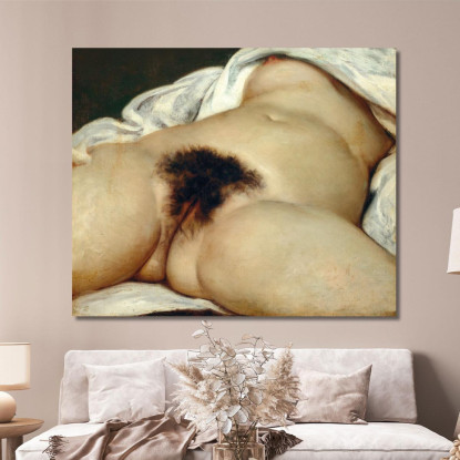 L'Origine Del Mondo Gustave Courbet cg7 quadro stampato su tela