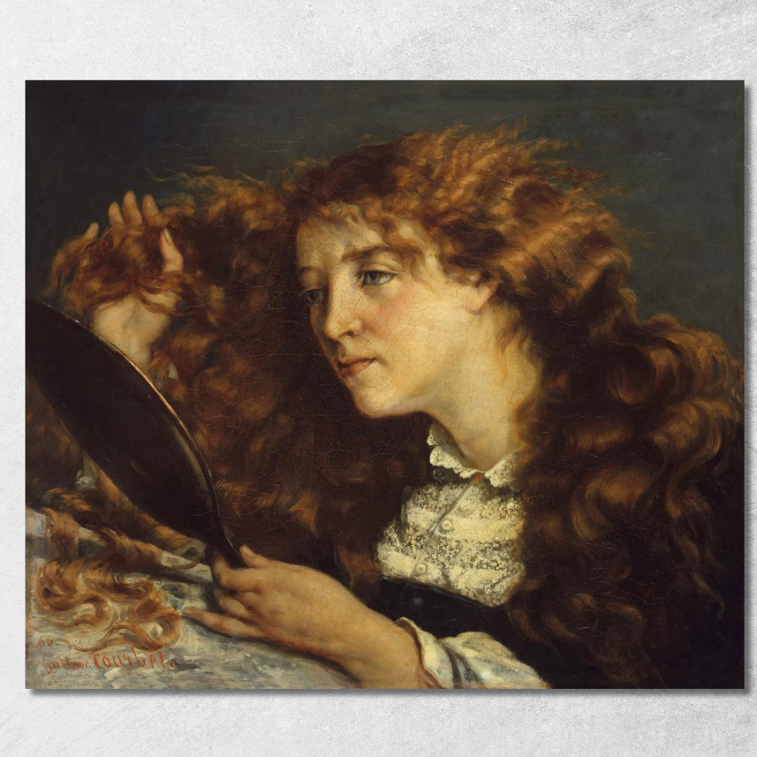 La Bella Irlandese Gustave Courbet cg9 quadro stampato su tela