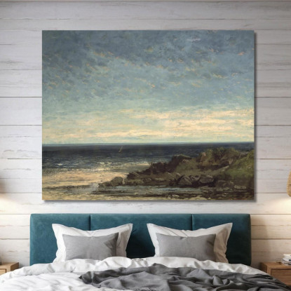 Il Mare Gustave Courbet cg17 quadro stampato su tela