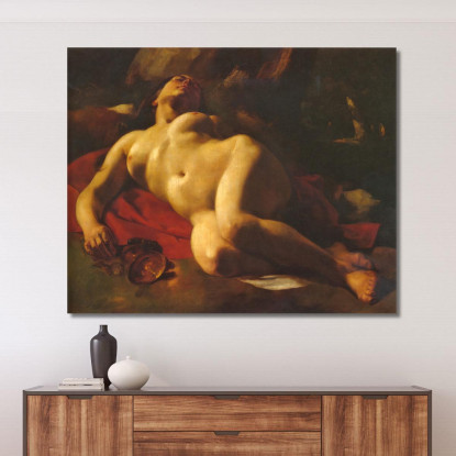 La Baccante Gustave Courbet cg26 quadro stampato su tela