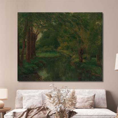 Un Ruscello In Una Radura Gustave Courbet cg27 quadro stampato su tela