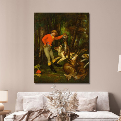 Dopo La Caccia Gustave Courbet cg32 quadro stampato su tela