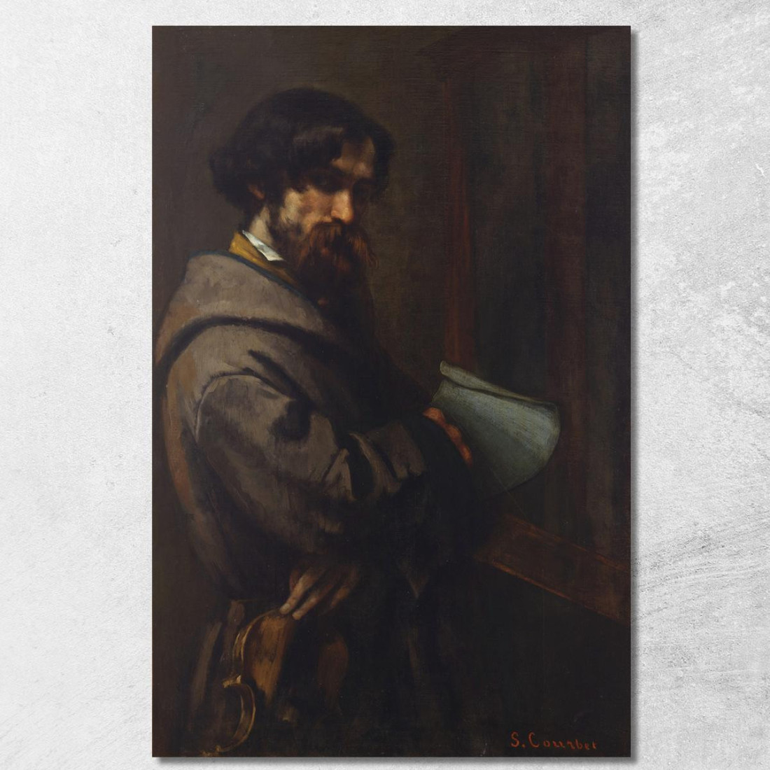 Alfonso Promayet Gustave Courbet cg33 quadro stampato su tela Alfonso Promayet Gustave Courbet cg33 quadro stampato su tela