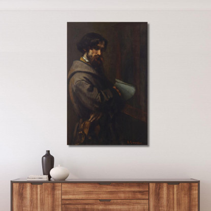 Alfonso Promayet Gustave Courbet cg33 quadro stampato su tela
