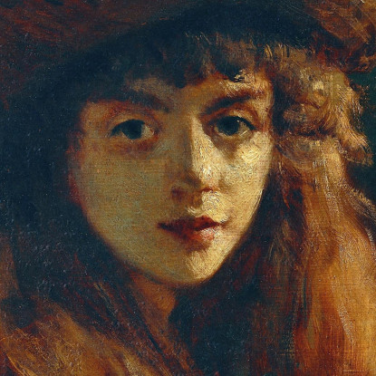 Ritratto Di Una Ragazza Gustave Courbet cg43 quadro stampato su tela
