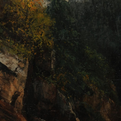 Rive Del Lago Di Ginevra Gustave Courbet cg47 quadro stampato su tela