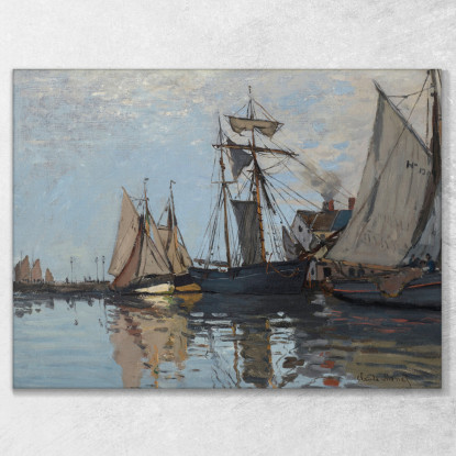 Barche Nel Porto Di Honfleur Claude Monet mnt194 quadro stampato su tela