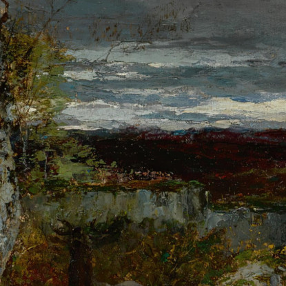 Cervi A La Mare Fontainebleau Gustave Courbet cg53 quadro stampato su tela